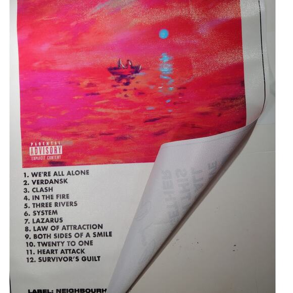 Dave We’re All Alone in This Together UK Rap Album Canvas Print 12x18" Unframed - Picture 4 of 4